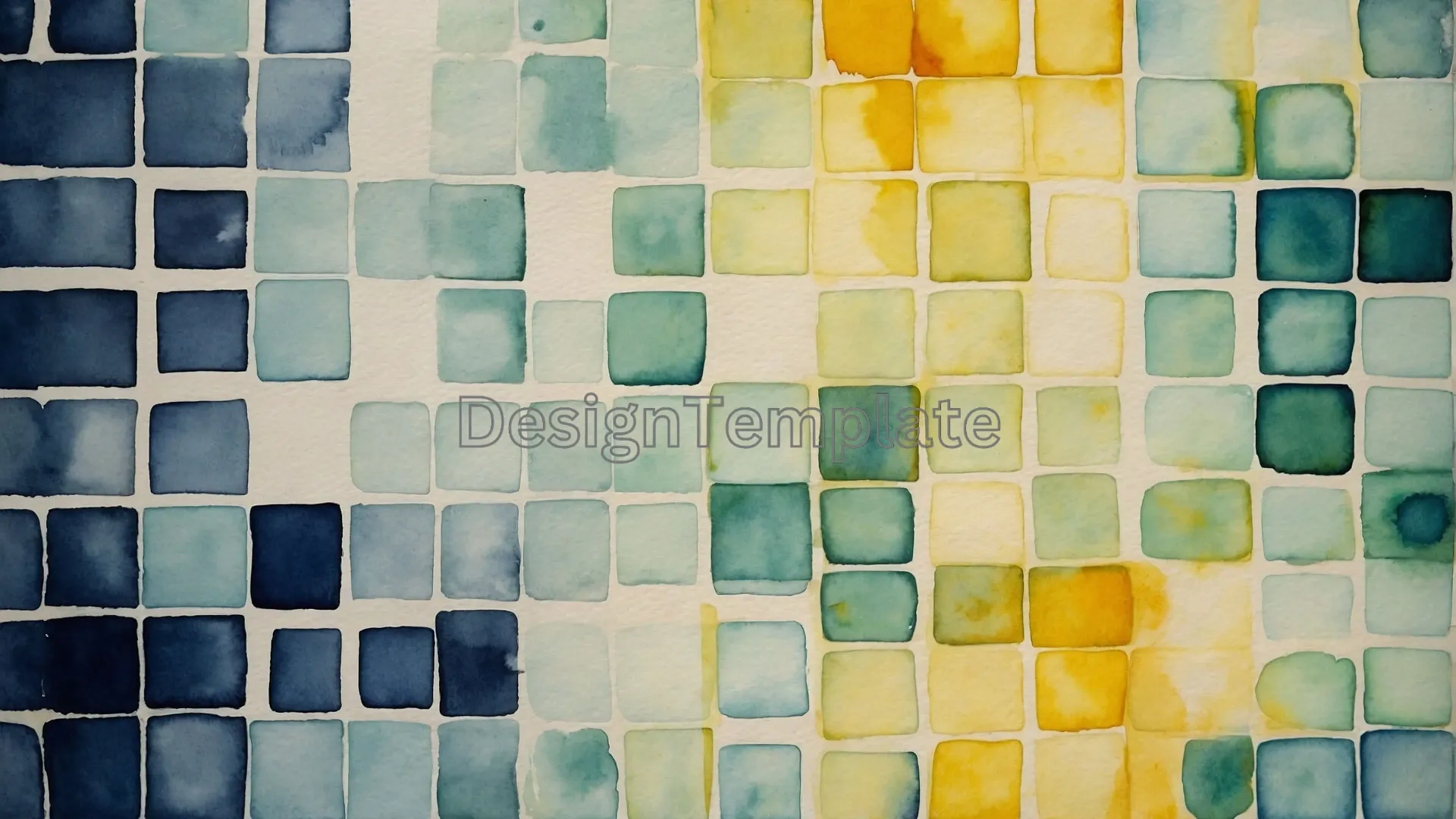 Creative Squares Watercolor Paint Background Image